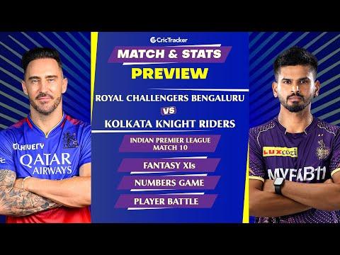 RCB vs KKR | IPL 2024 | Match Preview and Stats | Fantasy 11 | Crictracker